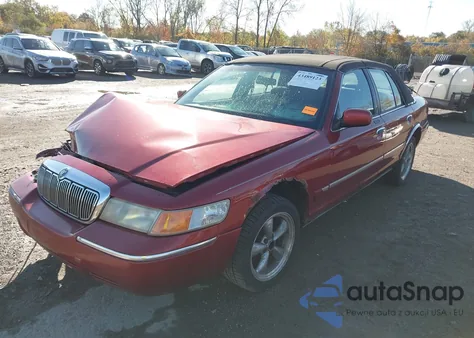 2000 Mercury Grand Marquis Gs z USA, uszkodzony, nr VIN 2MEFM74W0YX619084